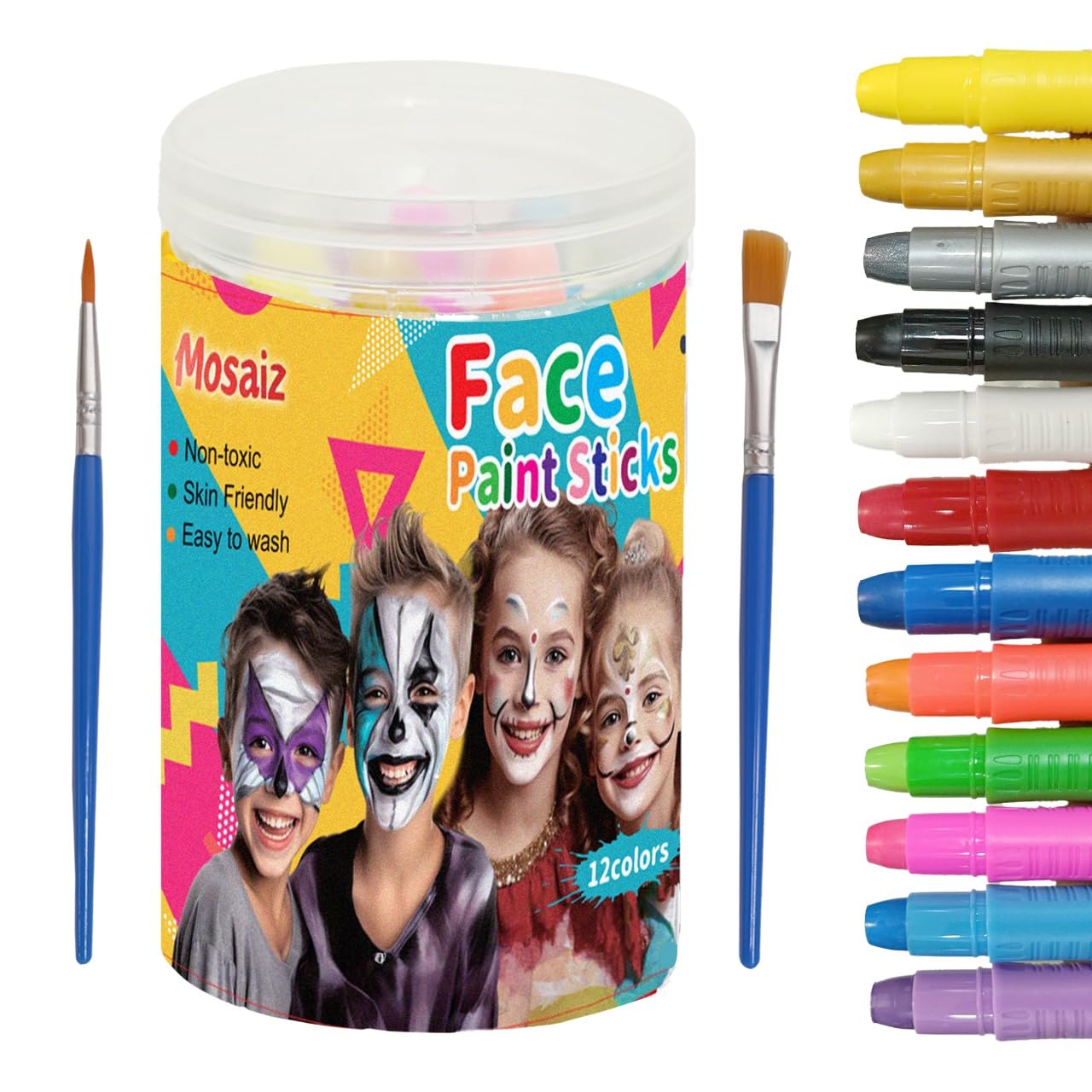 Face Painting Kits for Kids 12 Colors